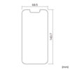 PDA-FIPH21PFP iPhone 13/13 Pro用液晶保護指紋防止光沢フィルム PDA-FIPH21PFP / iPhone 13/13 Pro用液晶保護指紋防止光沢フィルム