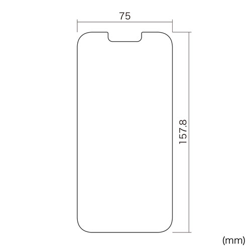 PDA-FIPH21PMFP / iPhone 13 Pro MAX用液晶保護指紋防止光沢フィルム