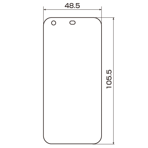 PDA-FIS05 / 液晶保護反射防止フィルム（au SHARP IS05用）
