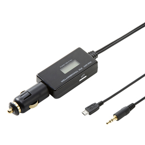 PDA-FMT11BK / スマートフォン対応FMトランスミッター(ブラック)