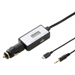 PDA-FMT11SV / スマートフォン対応FMトランスミッター(シルバー)