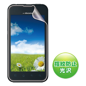 PDA-FOB1KFP / 液晶保護指紋防止光沢フィルム(NTTドコモ LG Optimus bright L-07C用)