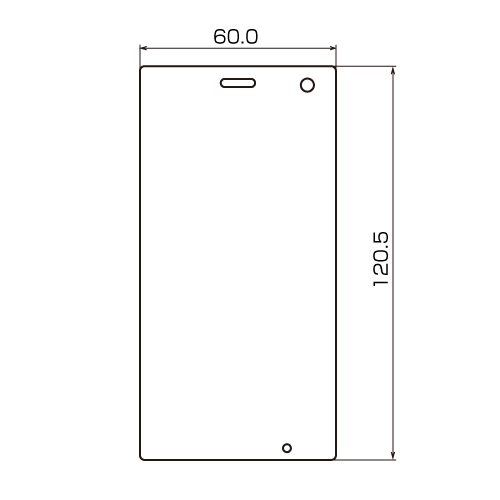 PDA-FXP6KFP / 液晶保護指紋防止光沢フィルム（NTTドコモ ソニー・エリクソン Xperia(TM) acro HD用）