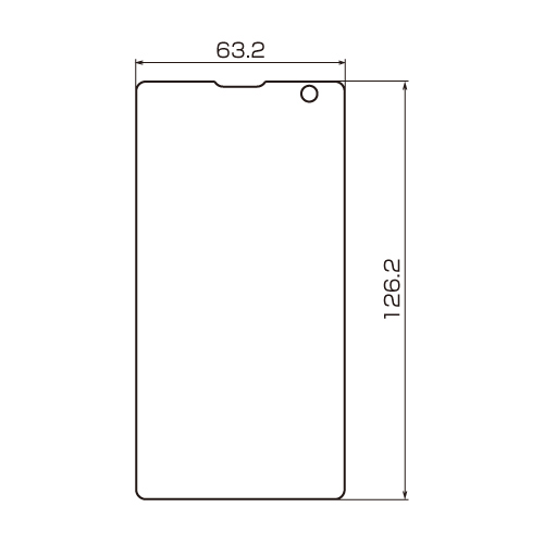 PDA-FXP8KFP / 液晶保護指紋防止光沢フィルム（NTTドコモ ソニーモバイル Xperia(TM) GX SO-04D用）