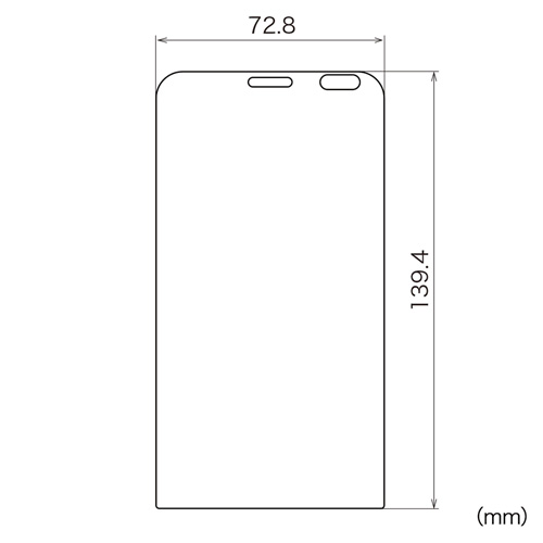 PDA-FZFGBC / ASUS ZenFone Go ZB551KL用ブルーライトカット液晶保護指紋防止光沢フィルム