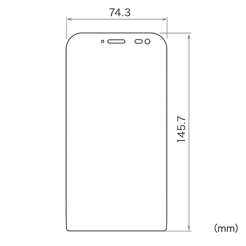 PDA-FZFZIABCAR / ASUS Zenfone Zoom用衝撃吸収ブルーライトカット液晶保護指紋反射防止フィルム