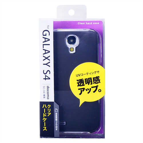 PDA-GA10BK / クリアハードケース（NTTドコモ SAMSUNG GALAXY S4 用・クリアブラック）