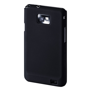 PDA-GA3BK / ラバーコーティングハードケース(NTTドコモ GALAXY S II 用)