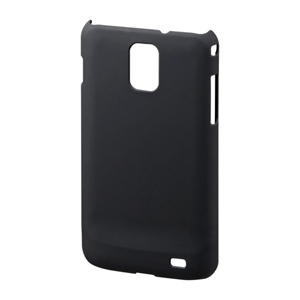 PDA-GA5BK / ラバーコーティングハードケース（GALAXY S II LTE用・ブラック）