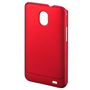 PDA-GA7R / ラバーコーティングハードケース（au サムスン GALAXY S II WiMAX 用・レッド）