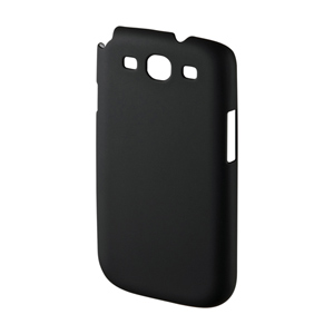 PDA-GA9BK / ラバーコーティングハードケース（NTTドコモ サムスン GALAXY S III・S III α用・ブラック）