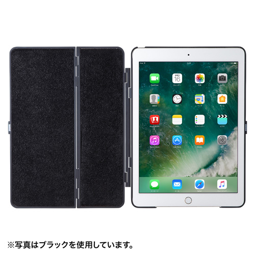 PDA-IPAD1004BL / 9.7インチiPadハードケース（スタンドタイプ・ブルー）