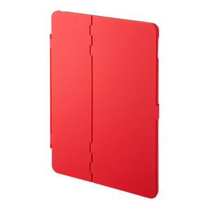 PDA-IPAD1604R / iPad 10.2インチ ハードケース(スタンドタイプ・レッド)