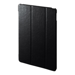 PDA-IPAD1607BK / iPad 10.2インチ ソフトレザー調ケース ブラック