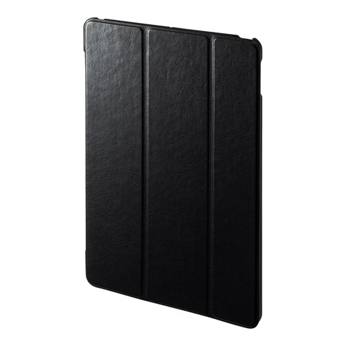 PDA-IPAD1607BK【iPad 10.2インチ ソフトレザーケース ブラック】高級 