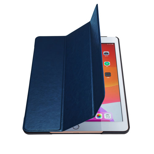 PDA-IPAD1607BL / iPad 10.2インチ　ソフトレザーケース　ブルー