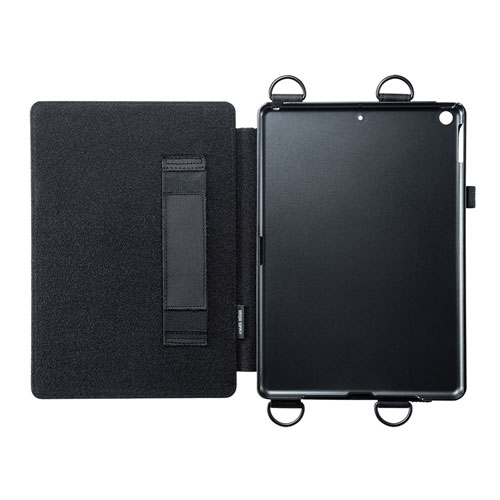 PDA-IPAD1611BK / iPad 10.2インチ　ショルダーベルト付きケース