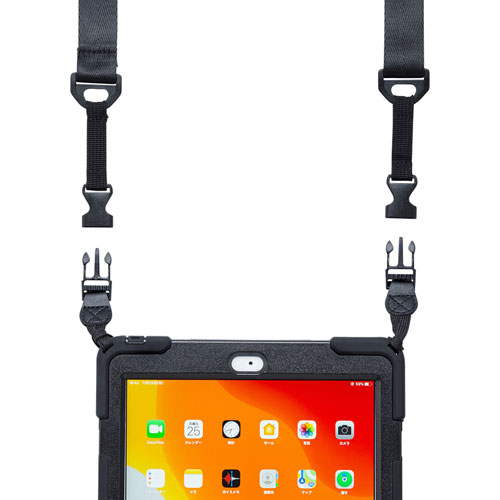 PDA-IPAD1617BK / iPad 10.2インチ　耐衝撃ケース（ハンドル、スタンド、ショルダーベルト付き）