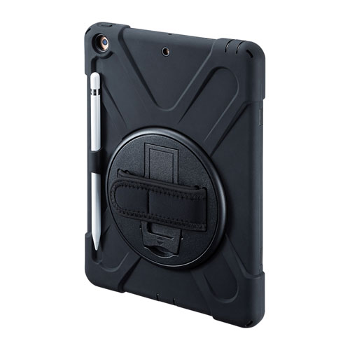 PDA-IPAD1617BK / iPad 10.2インチ　耐衝撃ケース（ハンドル、スタンド、ショルダーベルト付き）