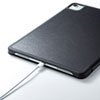 PDA-IPAD1707BK / iPad Air 11インチ（M3/2025、M2/2024）用合成皮革ケース（ブラック）