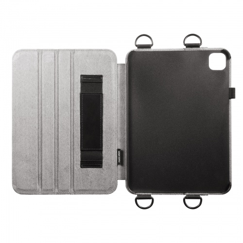 PDA-IPAD1712BK2 / iPad Pro 11インチ（M4/2024）用スタンド・ベルト付きケース