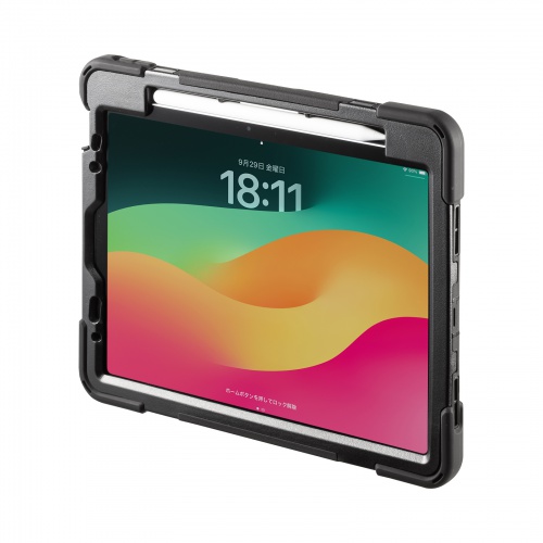 PDA-IPAD1717BK2 / iPad Air 11インチ（M3/2025、M2/2024）用耐衝撃ケース