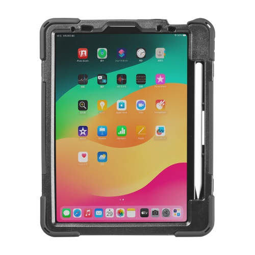 PDA-IPAD1717BK2 / iPad Air 11インチ（M3/2025、M2/2024）用耐衝撃ケース