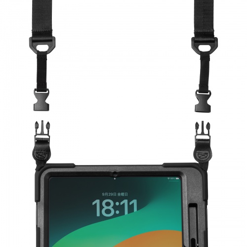 PDA-IPAD1717BK3 / iPad Pro 11インチ（M4/2024）用耐衝撃ケース