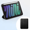 PDA-IPAD1814BK / iPad mini 第7/6 Apple Pencil収納ポケット付きケース（ブラック）