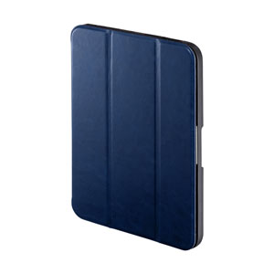 PDA-IPAD1814BL / iPad mini 2021 Apple Pencil収納ポケット付きケース(ブルー)