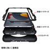 PDA-IPAD1817BK / iPad mini7/6耐衝撃ケース（ハンドル、スタンド、ショルダーベルト付き）