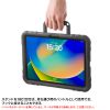 PDA-IPAD1905BK2 / iPad Air 11インチ（M3/2025）/iPad 11インチ A16（2025）/iPad 10.9インチ 第10世代（2022）/iPad Air 11インチ（M2/2024）/iPad Pro 11インチ（M4/2024）用衝撃吸収ケース（ブラック）