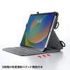 PDA-IPAD1912BK / iPad 11インチ A16（2025）/第10世代 iPad 10.9インチ（2022）用スタンド機能付きショルダーベルトケース