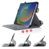 PDA-IPAD1912BK / iPad 11インチ A16（2025）/第10世代 iPad 10.9インチ（2022）用スタンド機能付きショルダーベルトケース
