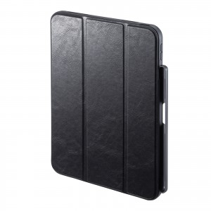 PDA-IPAD1914BK / iPad 11インチ A16（2025）/第10世代 iPad10.9インチ（2022）Apple Pencil第1世代収納ポケット付きケース