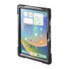 PDA-IPAD1917BK / iPad 11インチ A16（2025）/第10世代 iPad10.9インチ（2022）用耐衝撃ケース(ハンドル、スタンド、ショルダーベルト付き）