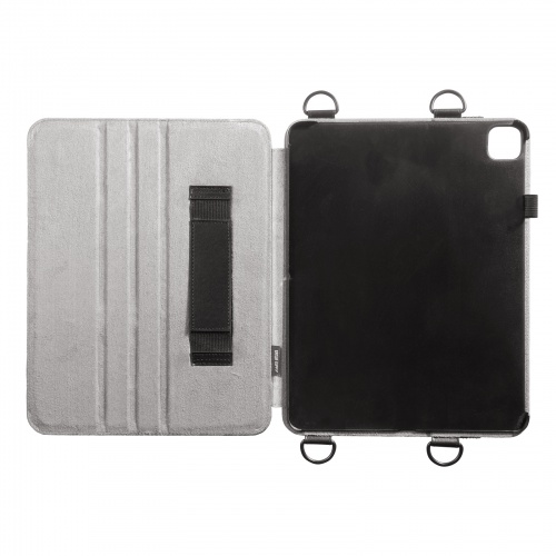 PDA-IPAD2012BK / iPad Pro 13インチ（M4/2024）用スタンド・ベルト付きケース