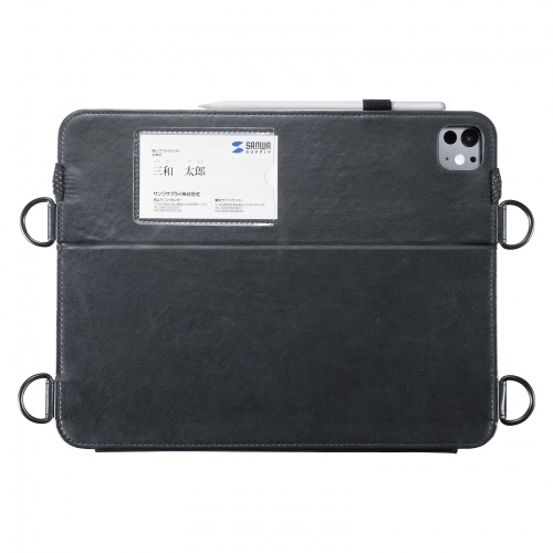 PDA-IPAD2012BK / iPad Pro 13インチ（M4/2024）用スタンド・ベルト付きケース