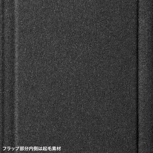 PDA-IPAD2107BK / iPad Air 13インチ（M3/2025、M2/2024）用合成皮革ソフトケース（ブラック）