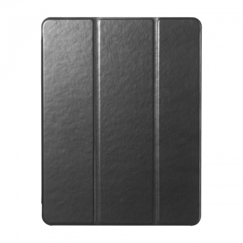 PDA-IPAD2107BK / iPad Air 13インチ（M3/2025、M2/2024）用合成皮革ソフトケース（ブラック）