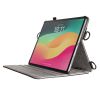 PDA-IPAD2112BK / iPad Air 13インチ（M3/2025、M2/2024）用スタンド・ベルト付きケース