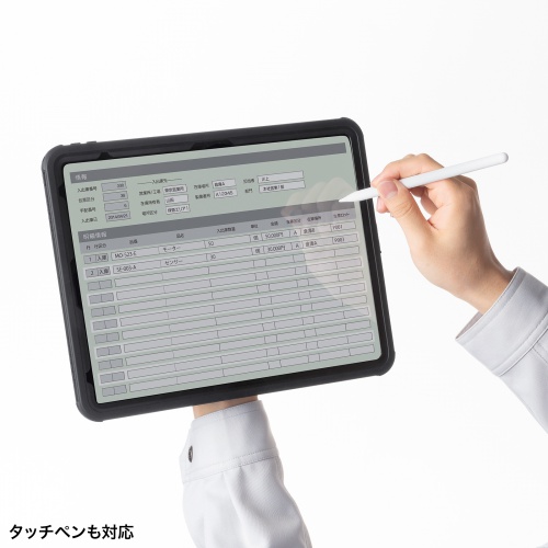 PDA-IPAD2116 / iPad Air 13インチ（M3/2025、M2/2024）用耐衝撃防水ケース