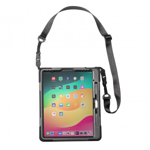 PDA-IPAD2117BK / iPad Air 13インチ（M3/2025、M2/2024）用耐衝撃ケース