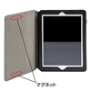 PDA-IPAD211BK / iPad2ソフトレザーケース(スタンドタイプ）