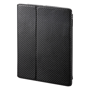 PDA-IPAD211BK / iPad2ソフトレザーケース(スタンドタイプ)