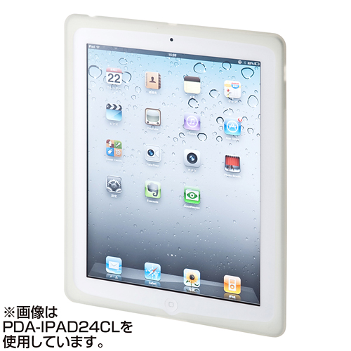 PDA-IPAD24BK / iPad2シリコンケース（ブラック）