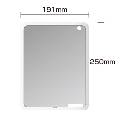 PDA-IPAD24CL / iPad2シリコンケース（クリア）