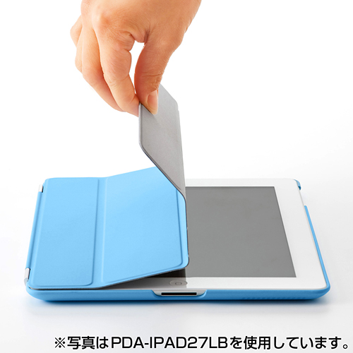 PDA-IPAD27BK / iPad2スマートハードカバー（ブラック）