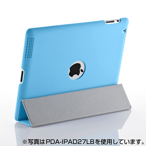 PDA-IPAD27BK / iPad2スマートハードカバー（ブラック）