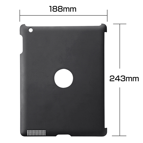 PDA-IPAD27BK / iPad2スマートハードカバー（ブラック）